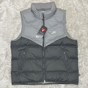 Nike Storm-Fit Windrunner Insulated Puffer Vest Smoke Grey Mens Size XL New